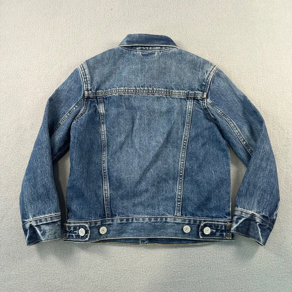 Gap Denim Kids Medium Wash Jean Jacket Blue Cotton 491331-00 Size S 6-7